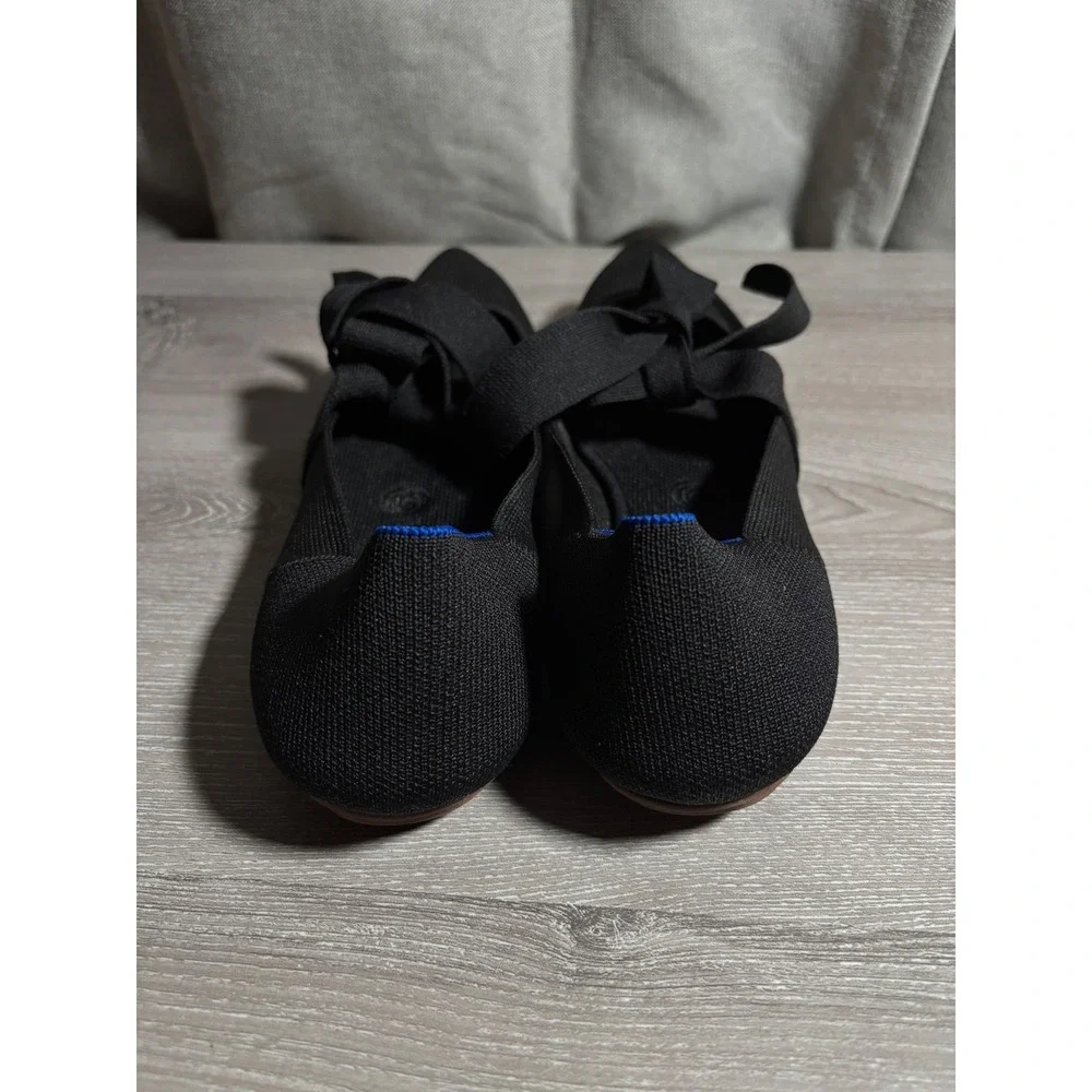 Rothy's Womens 10 Career Casual Shoes Pointed Mary Jane Tie Bow Flats Black